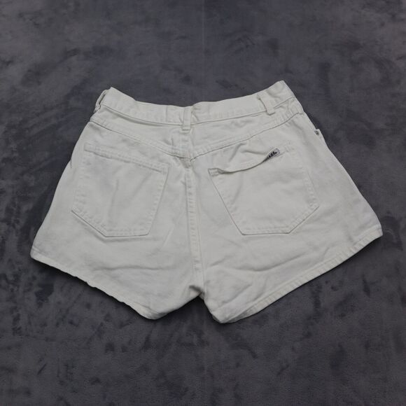 Original Jeanjer Shorts Womens 9 White High Rise Flat Front Double Button Zip - Picture 8 of 15